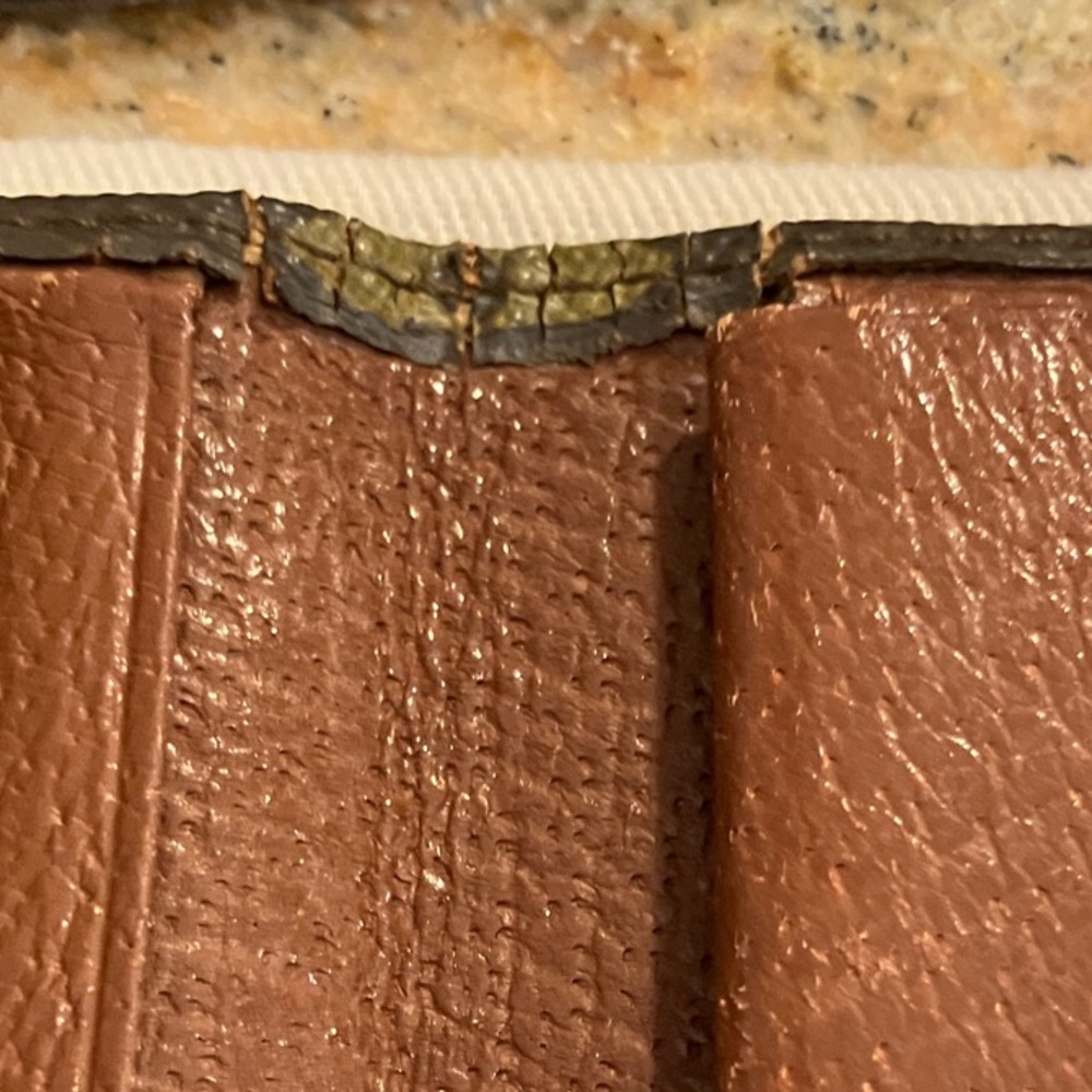 Louis Vuitton Monogram Wallet Card Holder - Dark Brown and Gold - Picture 4 of 16